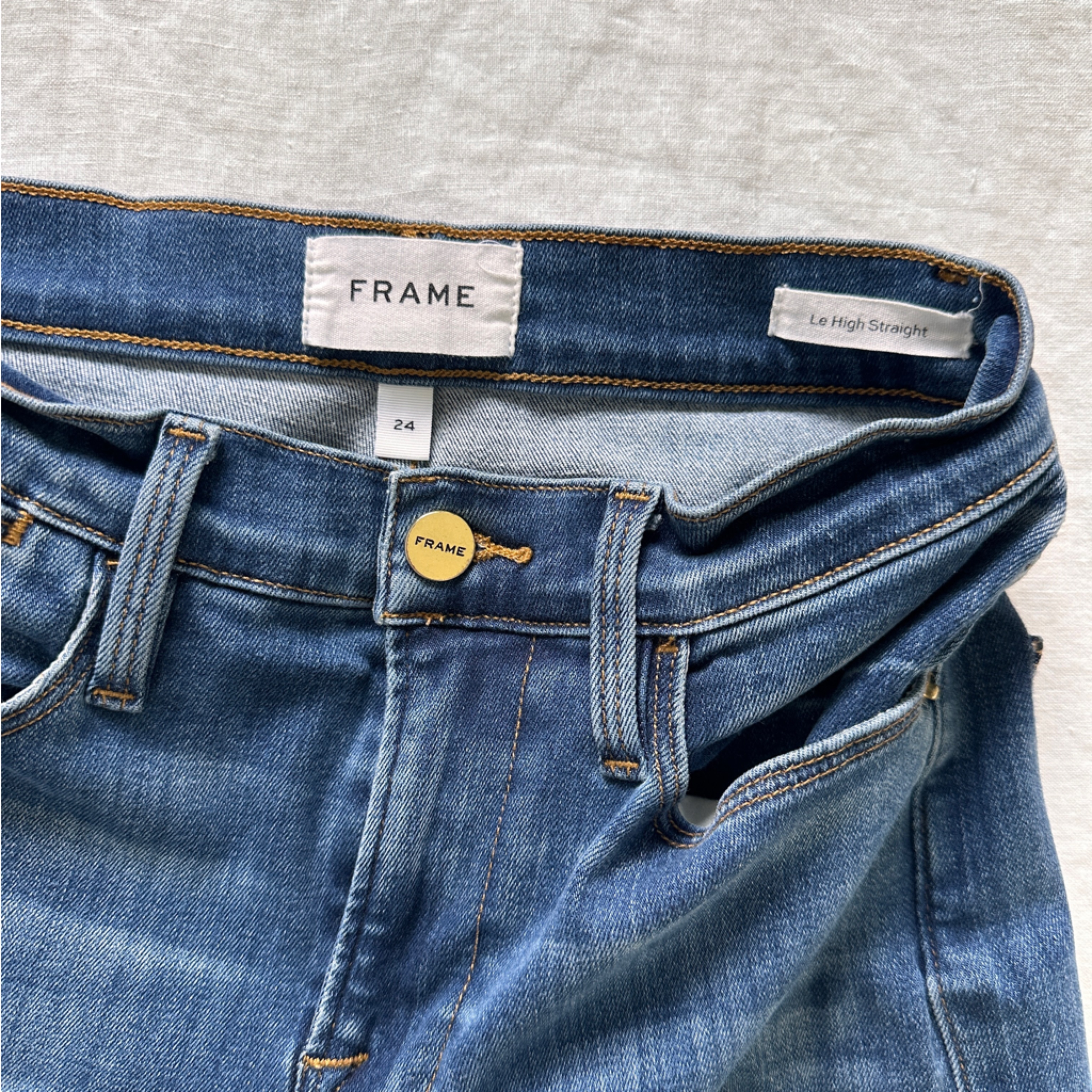 Frame Le High Straight Sz 24